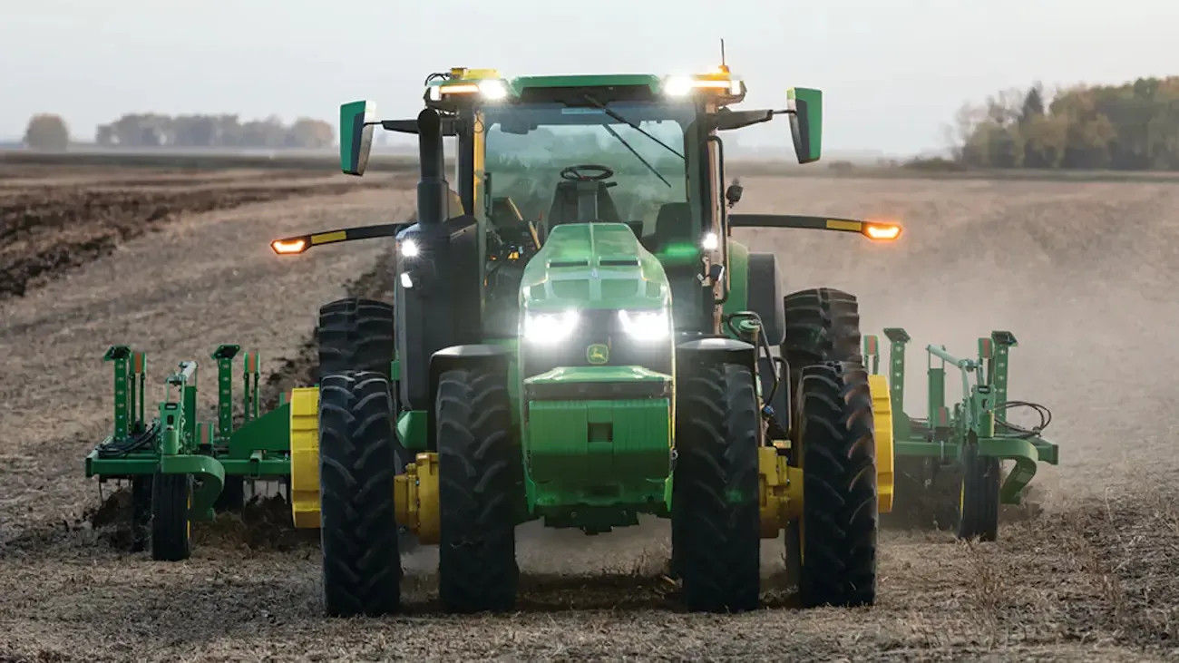 Tractor in a field