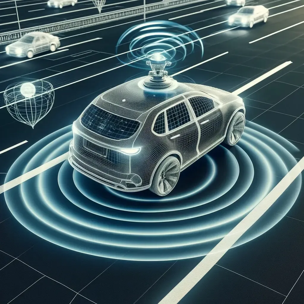 Car with radar sensors