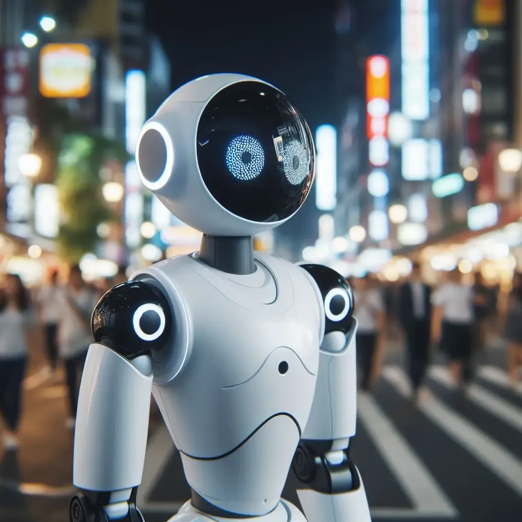 Humanoid robot standing